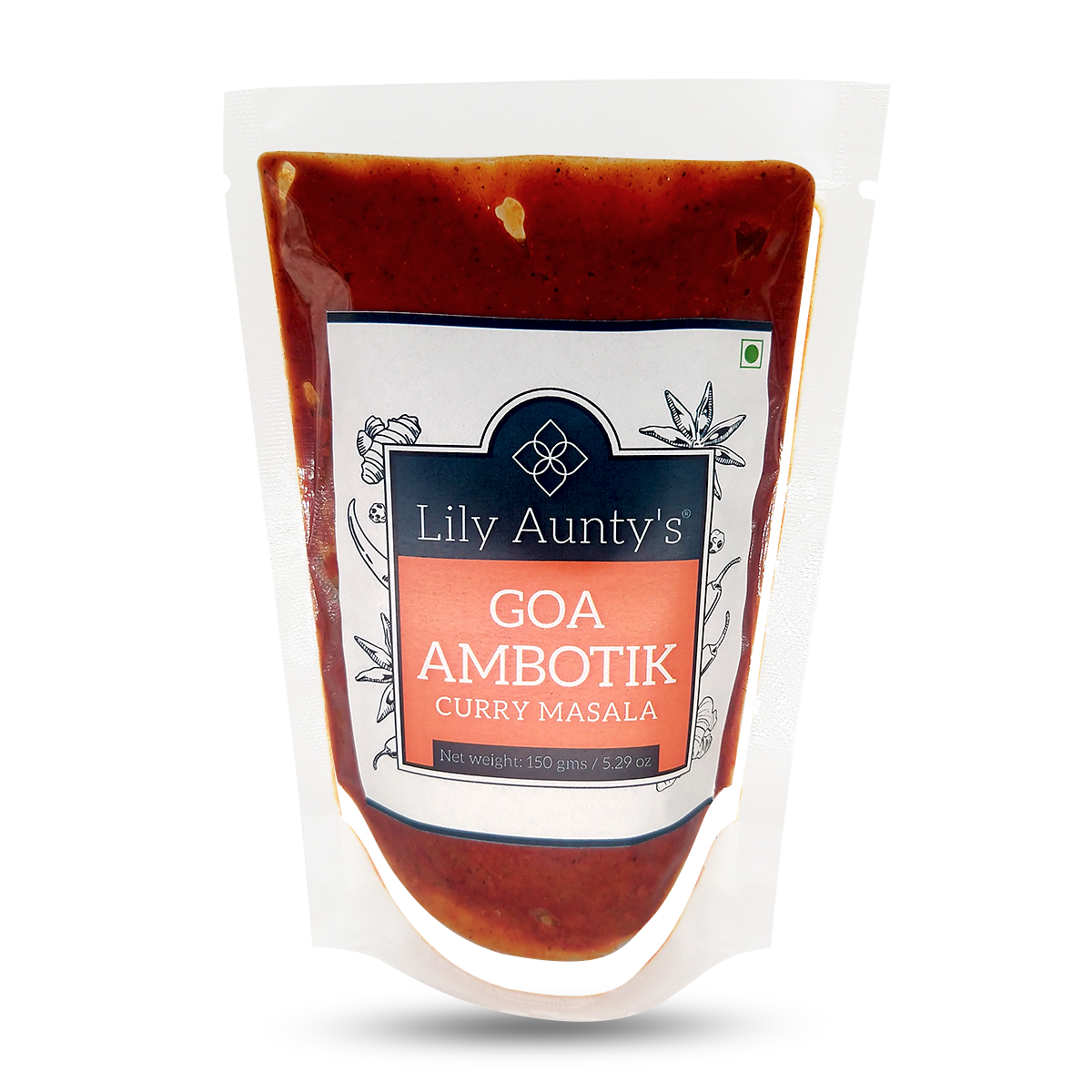 Lily Aunty's Goa Ambotik Curry Masala - 150 gms | 100% Veg Gourmet Curry Paste