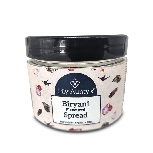 Lily Aunty's Biryani flavoured Spread - 120 gms | Non-veg Savoury Spread made with special Biryani mix