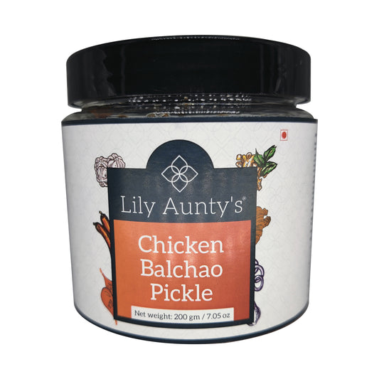 Lily Aunty's Chicken Balchao Pickle -200 gms | Gourmet Chicken Pickle